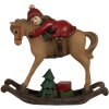 Clayre & Eef 6PR4181 Decorațiune copil pe un cal balansoar 11x4x10cm