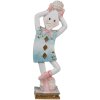 Clayre & Eef 6PR4223 Deko Puppe Blau Rosa 4x3x10 cm