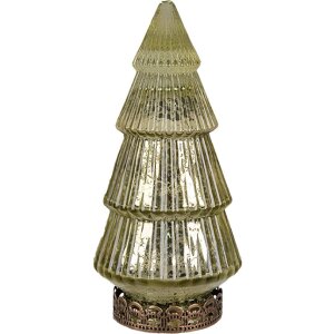 Clayre & Eef 6GL4569GR Pom de Crăciun cu LED verde...