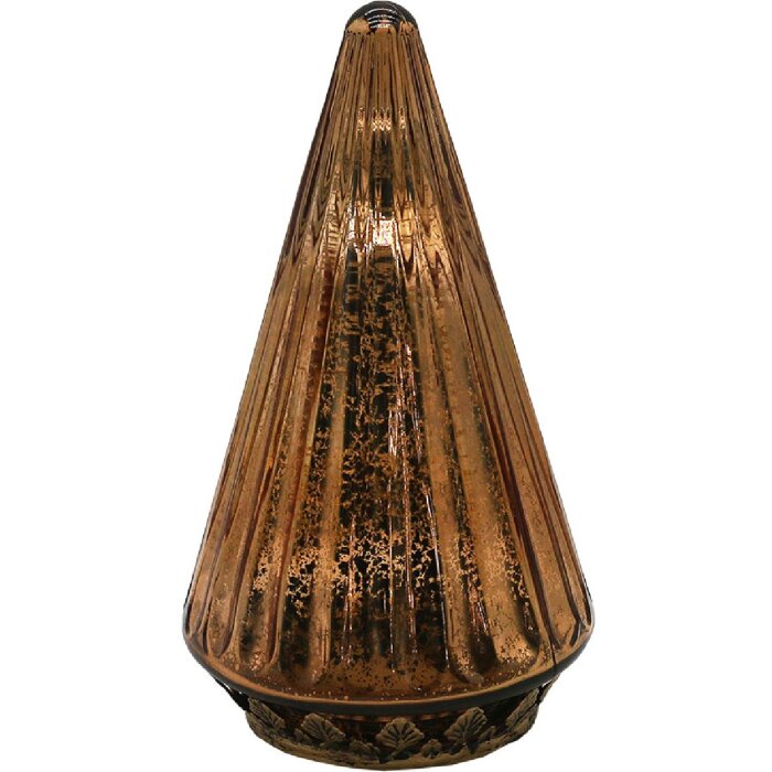 Clayre & Eef 6GL4571KO Weihnachtsbaum mit LED Ø 11x19 cm Kupfer