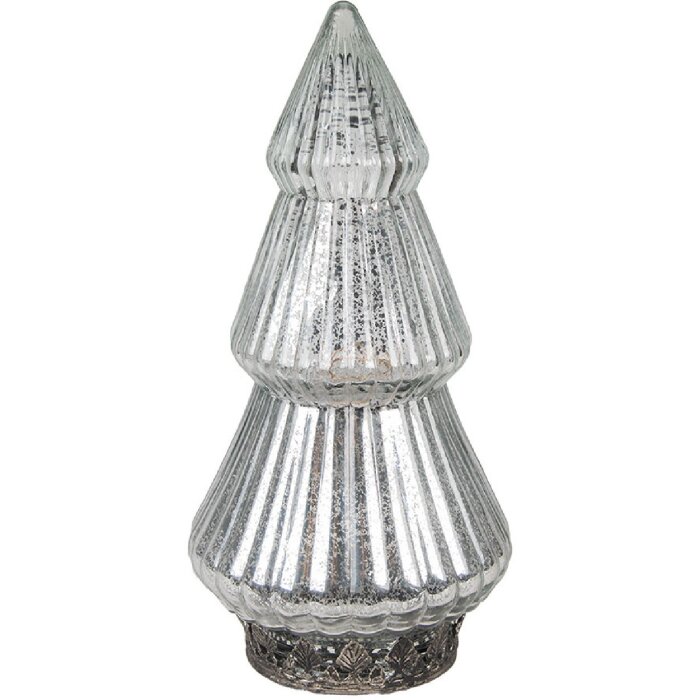 Clayre & Eef 6GL4601 Weihnachtsbaum mit LED Ø 8x14 cm