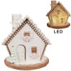 Clayre & Eef 6PR4349 Dekoration Haus mit LED 17x16x17 cm 3xAAA