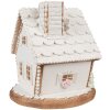 Clayre & Eef 6PR4349 Dekoration Haus mit LED 17x16x17 cm 3xAAA