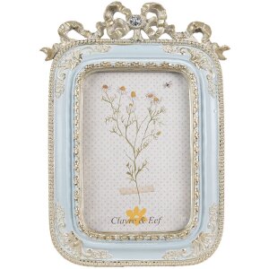 Clayre & Eef 2F1119 Fotorahmen Blau 17x2x24 cm /...