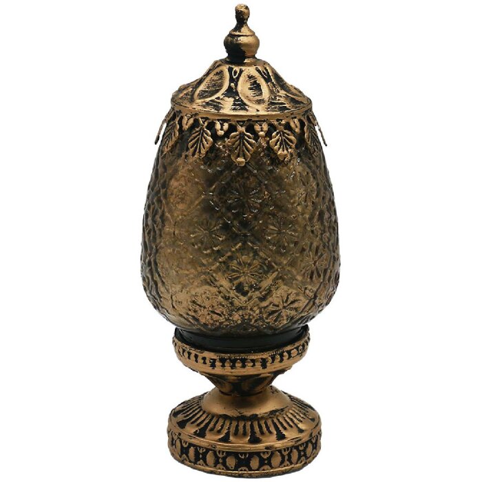 Clayre & Eef 6GL4591 Dekoration mit LED Gold Ø 10x23 cm