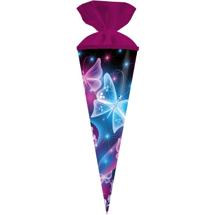 Con școlar Goldbuch 50 cm fluture rotund 15x50 cm cu închidere din pâslă