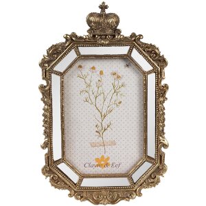 Clayre & Eef 2F1129 Fotorahmen Gold 15x3x24 cm / 10x15 cm