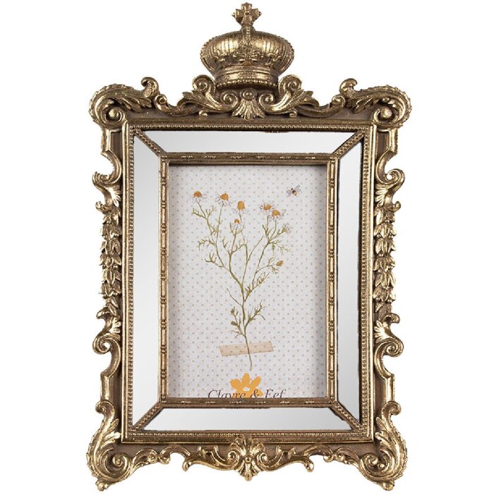 Clayre & Eef 2F1130 Fotorahmen Gold 21x3x32 cm 13x18 cm