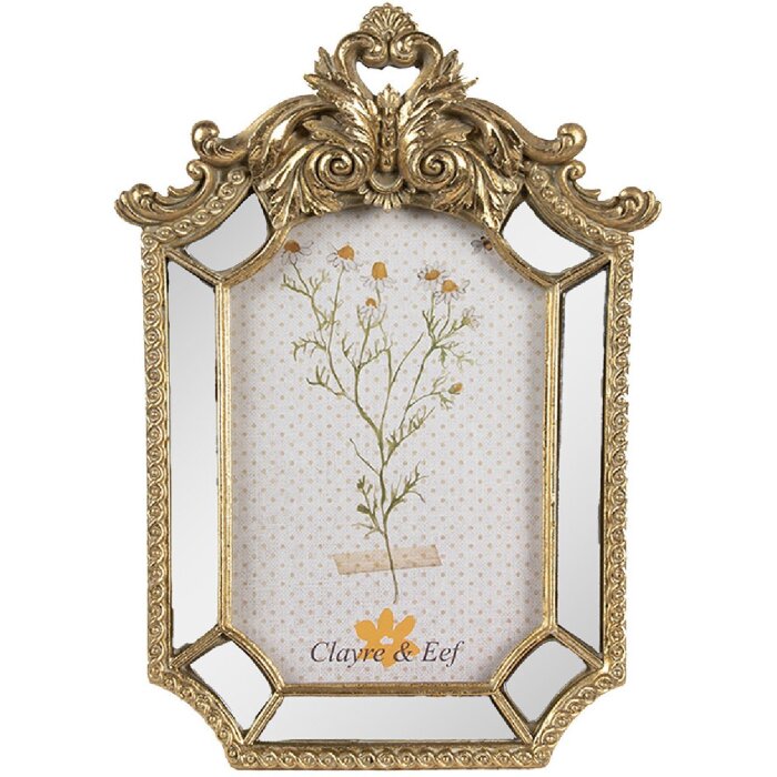 Clayre & Eef 2F1132 Rama foto 15x3x22 cm Aur