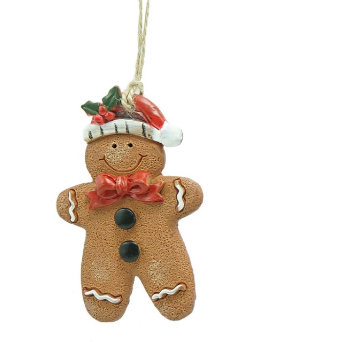 Clayre & Eef 6PR4339 Decorațiune cuier Om de turtă dulce 6x1x8 cm