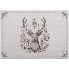 Clayre & Eef GTW40 Set de 6 fețe de masă cu motiv de căprioară 48x33 cm Bej