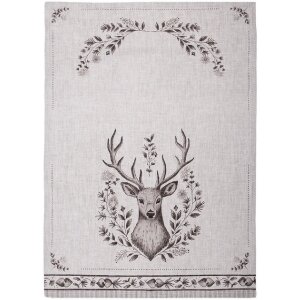 Clayre & Eef GTW42-1 Küchentuch Hirschmotiv 50x70 cm