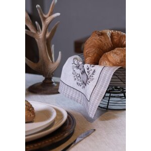 Clayre & Eef GTW43 Set de șervețele 6 piese 40x40 cm Bej Maro