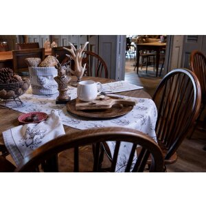 Clayre & Eef GTW43 Set de șervețele 6 piese 40x40 cm Bej Maro