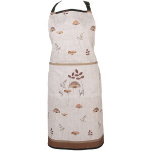 Clayre & Eef LFJ41 Schürze Pilzmuster Beige...