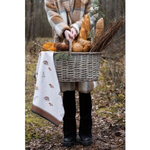 Clayre & Eef LFJ42-1 Küchentuch Pilzmotiv 50x70 cm