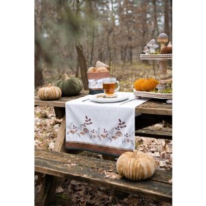 Clayre & Eef LFJ42-2 Küchentuch mit Pilzen Beige 50x70 cm