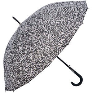 Juleeze JZUM0075Z Regenschirm Blumenmuster schwarz 60 cm