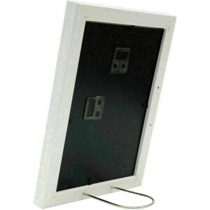 Deknudt S66KF1 Weißer Holz Bilderrahmen mit Passepartout 30x30 cm 40x40 cm