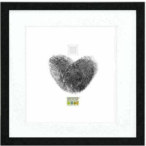 Deknudt S66KF2 Schwarzer Bilderrahmen mit weißem...