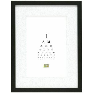 Deknudt S66KF2 Rama foto neagră cu passe-partout alb 30x30 cm 40x40 cm