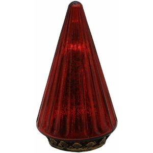 Clayre & Eef 6GL4571R Weihnachtsbaum mit LED Rot...