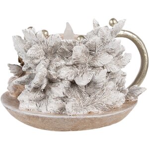 Clayre & Eef 6PR4164 Sfeșnic Angel LED 14x13x10 cm