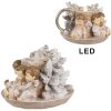 Clayre & Eef 6PR4164 Sfeșnic Angel LED 14x13x10 cm