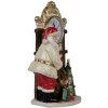 Clayre & Eef 6PR4180 Dekoration Weihnachtsmann Uhr 15x7x22 cm
