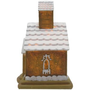 Clayre & Eef 6PR4192 LED-Dekorationshaus 9x9x14 cm