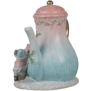 Clayre & Eef 6PR4218 Dekoration Mäusefamilie LED 15x12x16 cm