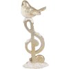 Clayre & Eef 6PR4227 Dekoration Vogel auf Notenschlüssel 6x5x16 cm