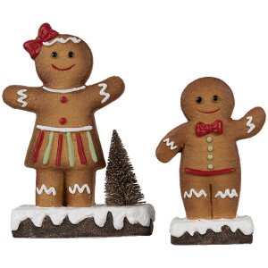 Clayre & Eef 6CE1769 Decorațiune om de turtă dulce 10x5x15 cm