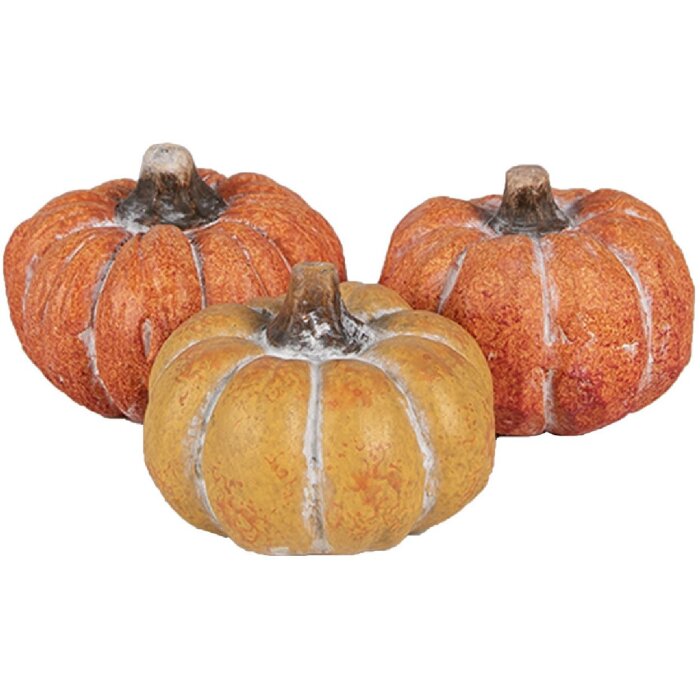 Clayre & Eef 6CE1781 Decorare dovleac Set 3 18x7x4 cm