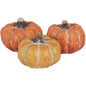 Clayre & Eef 6CE1781 Decorare dovleac Set 3 18x7x4 cm