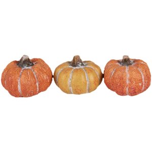 Clayre & Eef 6CE1781 Decorare dovleac Set 3 18x7x4 cm