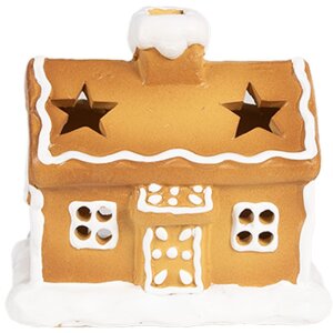 Clayre & Eef 6CE1804 Teelichthalter Haus 11x8x10 cm