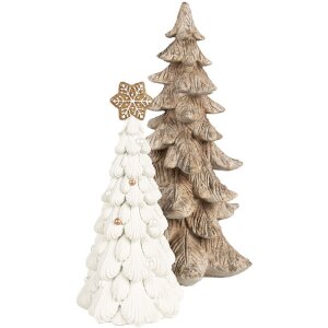 Clayre & Eef 6PR4246 Decorațiune pom de Crăciun Ø 13x26 cm