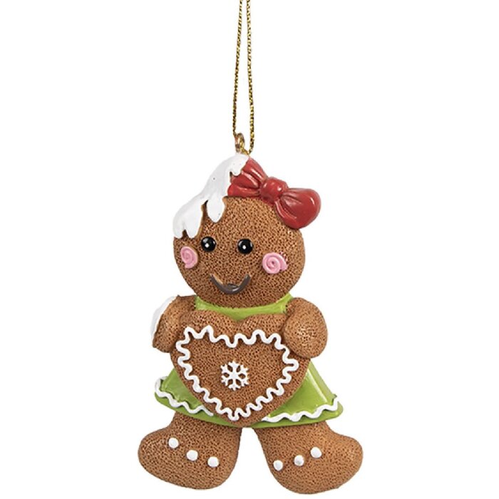 Clayre & Eef 6PR4331 Decorațiune cuier Om de turtă dulce 5x1x8 cm