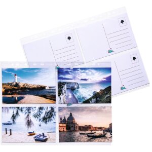 HERMA Postkartenhüllen 10x15 cm 10 Blatt transparent für 40 Postkarten