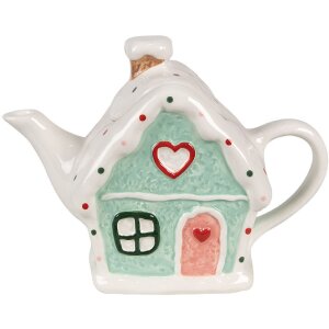 Clayre & Eef 6CETE0143 Teekanne 21x10x15 cm 600 ml