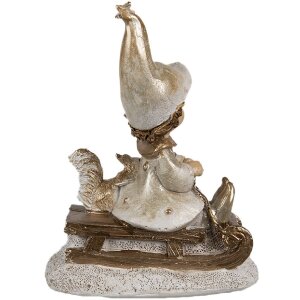 Clayre & Eef 6PR4232 Decorațiune pitic bej 8x4x10 cm