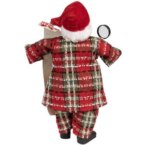 Clayre & Eef 65586 Decorațiune Moș Crăciun 16x10x27 cm