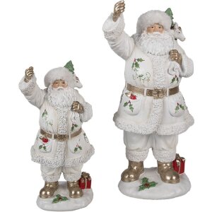 Clayre & Eef 6PR4296 Dekoration Weihnachtsmann 14x16x31 cm