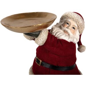 Clayre & Eef 6PR4300 Dekoration Weihnachtsmann 17x13x26 cm