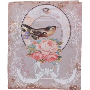 Clayre & Eef Set de cutii de depozitare 3 bucăți Roz alb lemn Retro Vintage