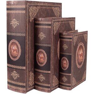 Clayre & Eef 65691 Aufbewahrungsbox 3er Set Braun...