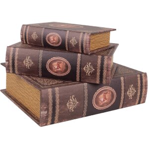Clayre & Eef 65691 Aufbewahrungsbox 3er Set Braun...