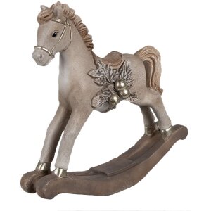 Clayre & Eef 6PR4170 Dekoration Schaukelpferd 17x5x16 cm