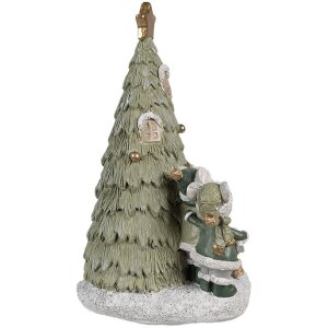 Clayre & Eef 6PR4190 Dekoration Mäusefamilie LED 12x10x17 cm